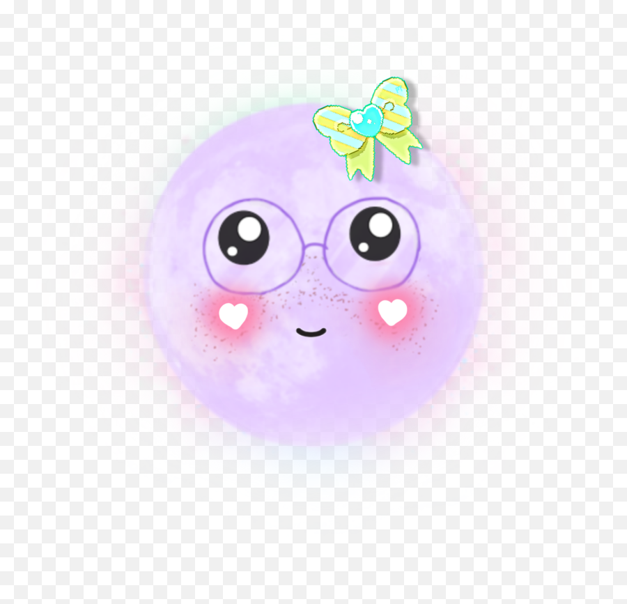 Moon Kawaii Kawaiimoon Cute Sticker By Art Creations - Dot Emoji,Best Emoji Creations
