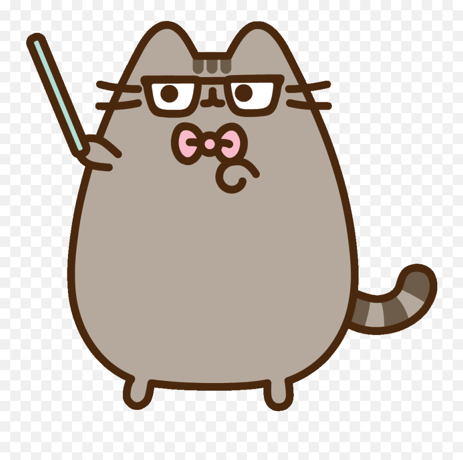 Ios Android Giphy Teacher Cartoon - Pusheen Cat Emoji,Pusheen The Cat Emoji
