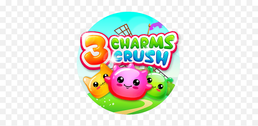 Slots - 3 Charms Crush Happy Emoji,Turn Over Table Emoticon