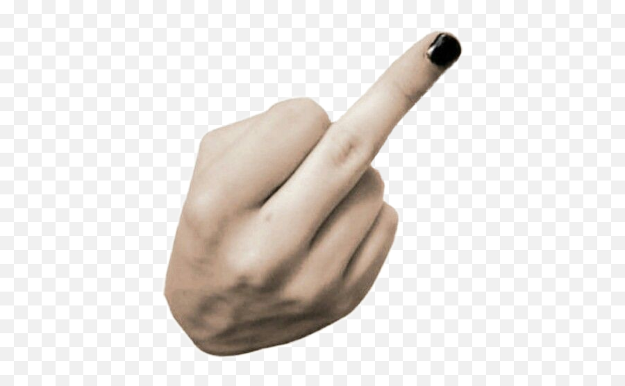 Middle Hand Flipping Flipping Grunge - Middle Finger Up Transparent Emoji,Flipping Bird Emoji