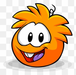 Orange Puffle - Orange Puffle Club Penguin Emoji,Hula Emoticon