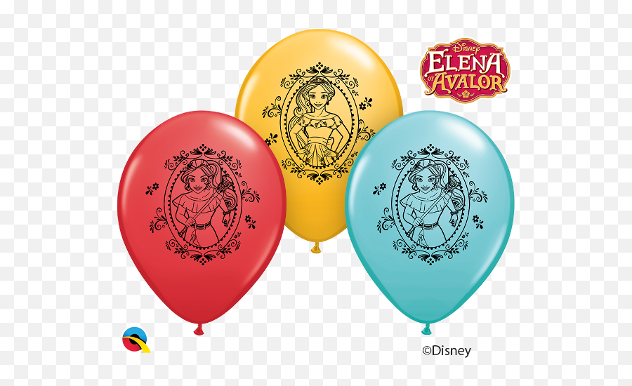 6ct Assorted Disney Elena Of Avalor - Elena Of Avalor Latex Balloon Emoji,Creative Texts With Emojis My Balloon