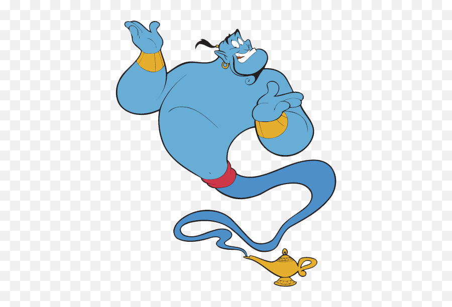 Library Of Aladin Genie Graphic Freeuse Stock Png Files - Genie Aladdin Emoji,Alladin And Jasmine Emojis