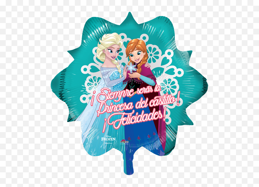 Globilandia - Catalogo De Globos Felicidades Felicidades Niña Felicidades Princesita Con Frozen Emoji,Emojis De Felicidades