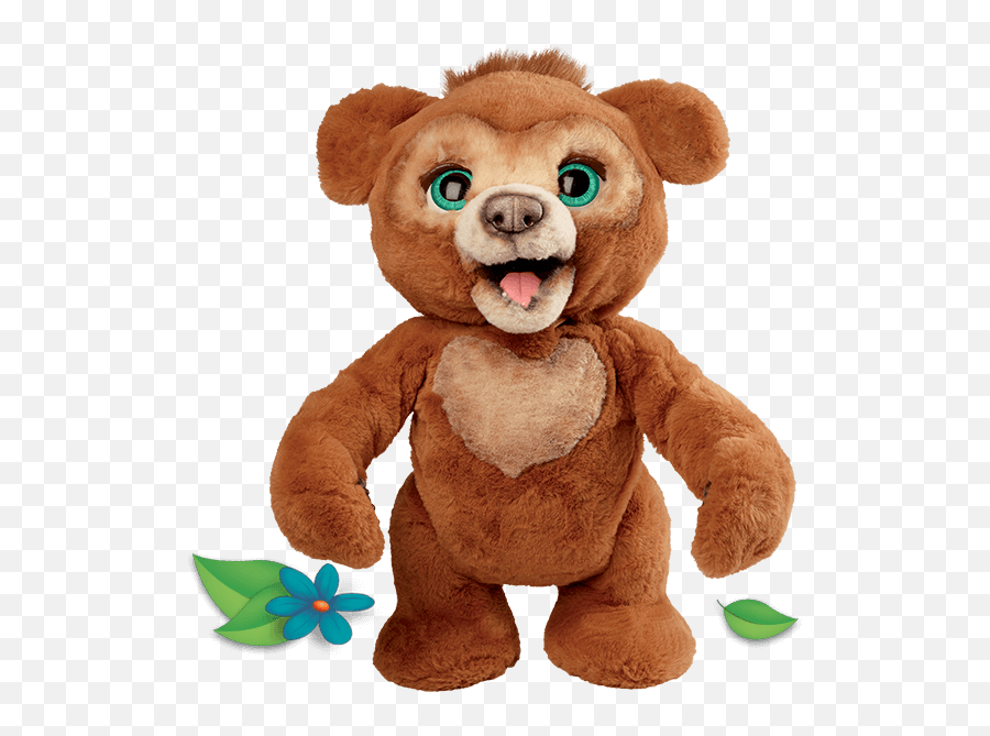 Furreal Friends Stuffed Animals - Furreal Cubby The Curious Bear Emoji,Emotions Stuffed Animal 1983