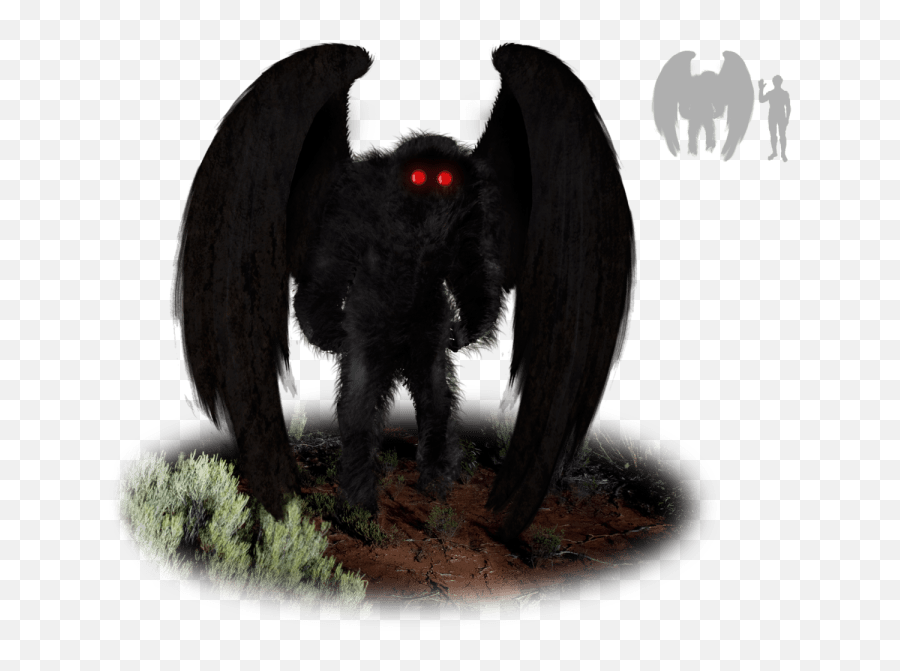 Return Of The Mothman - Mothman Flying Emoji,Creatures With No Emotions And Hear