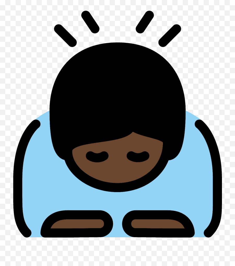 Person Bowing Emoji Clipart - Person Bowing Clipart Png,Bowing Emoji