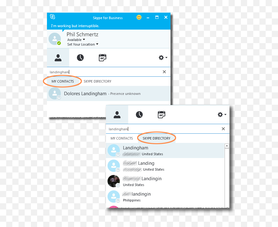 Contacts View For Business For - Skype Messaging Field Emoji,Office Skype For Business Install Emoticons Location Folder