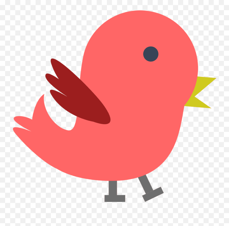 Red Bird Clipart - Baby Bird Clipart Transparent Cartoon Red Bird Clipart Free Emoji,Cardinal Emoji