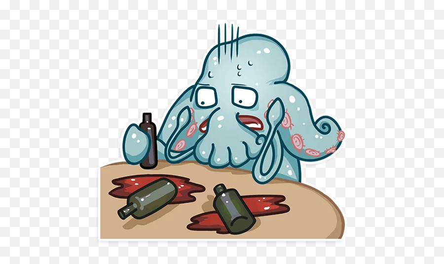 Cthulhu Telegram Stickers Sticker Search - Messy Emoji,Cthulu Emojis