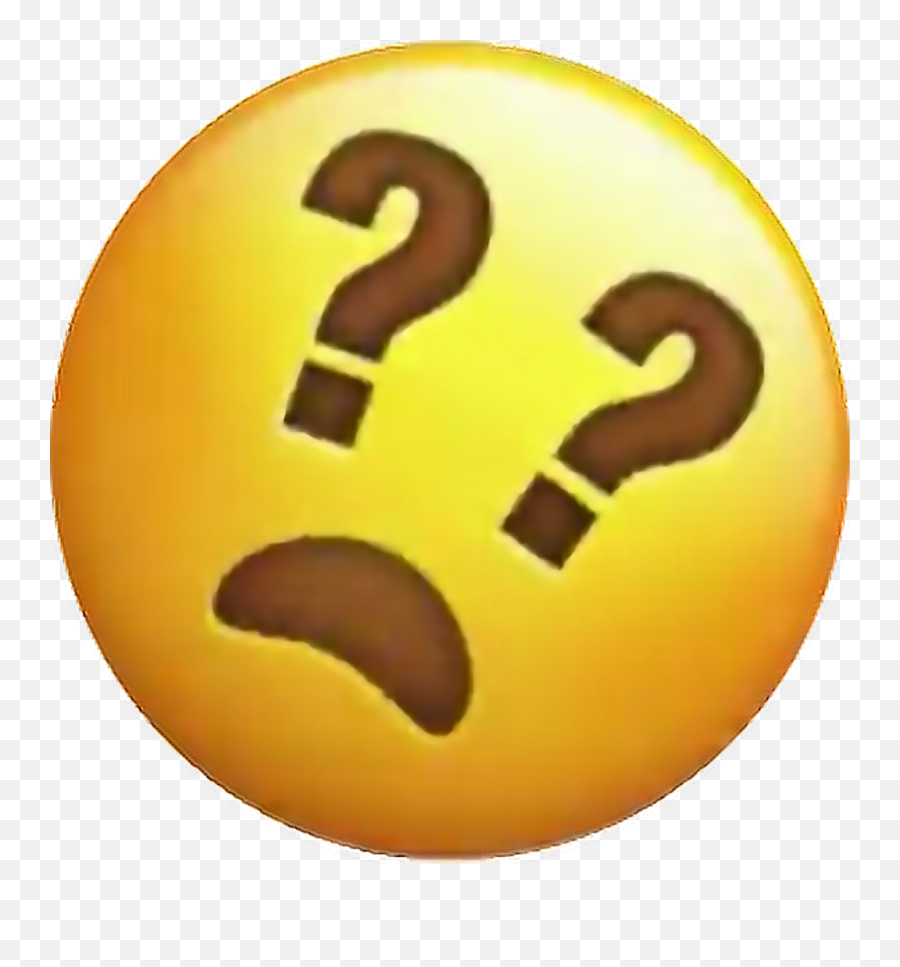 Emoji Face With Sticker - Questions Face Emoji Png,What Is The Question Mark Emoticon