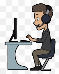 Jack Oxford At Concrete - Call Center Agent Cartoon Png Emoji,Nabokov Emoticon