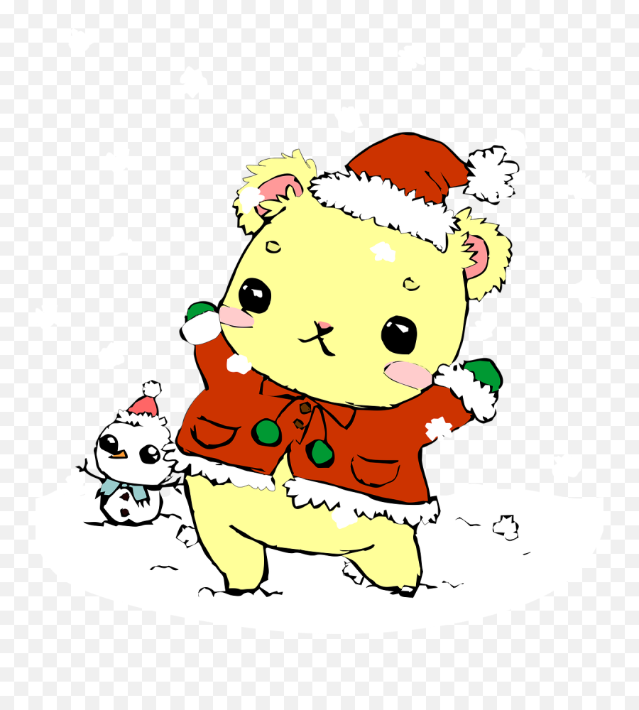 Christmas Bear Png - Cute Anime Christmas Bear Emoji,Anime Emotion Templates