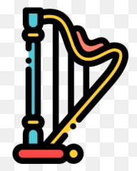 Harp - Free Music Icons Vertical Emoji,Taiko Emoticon