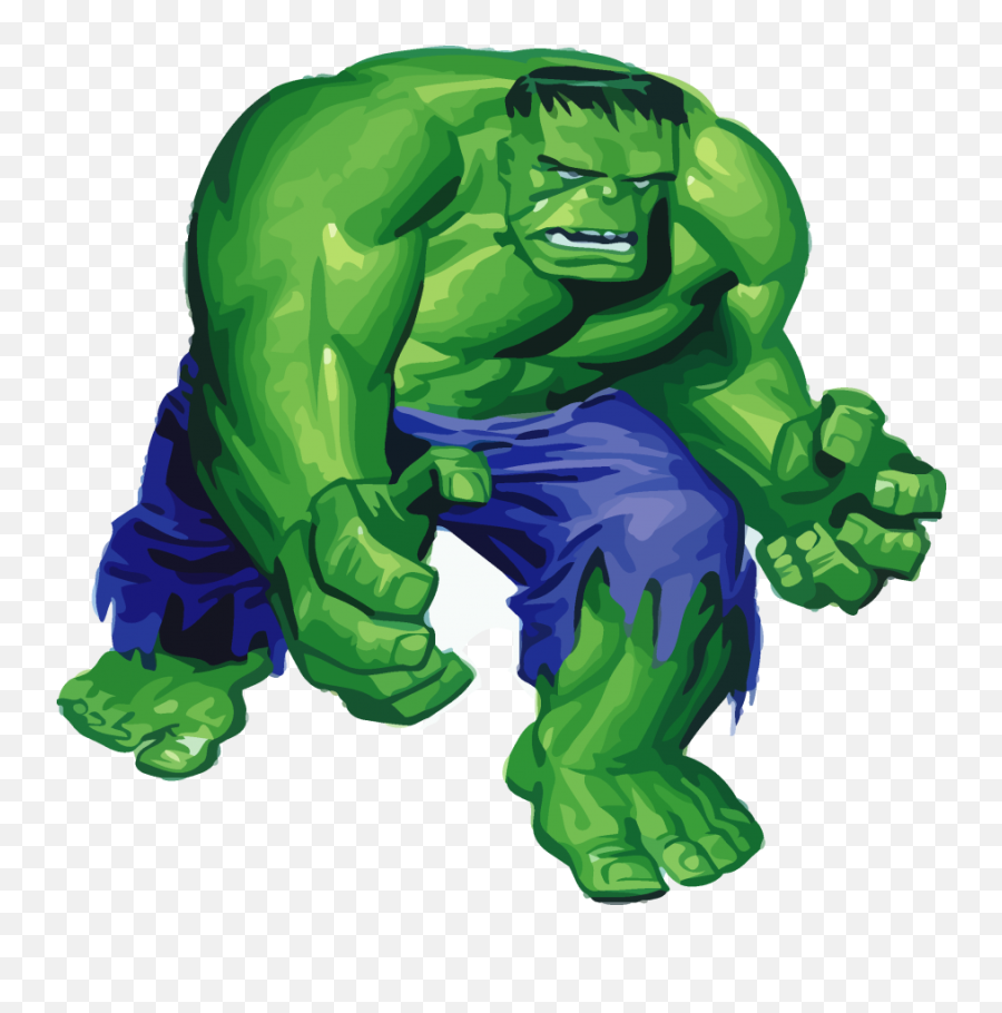 Hulk 1 Avengers - Bruce Timm The Hulk Emoji,Jolly Green Giant Emoticon