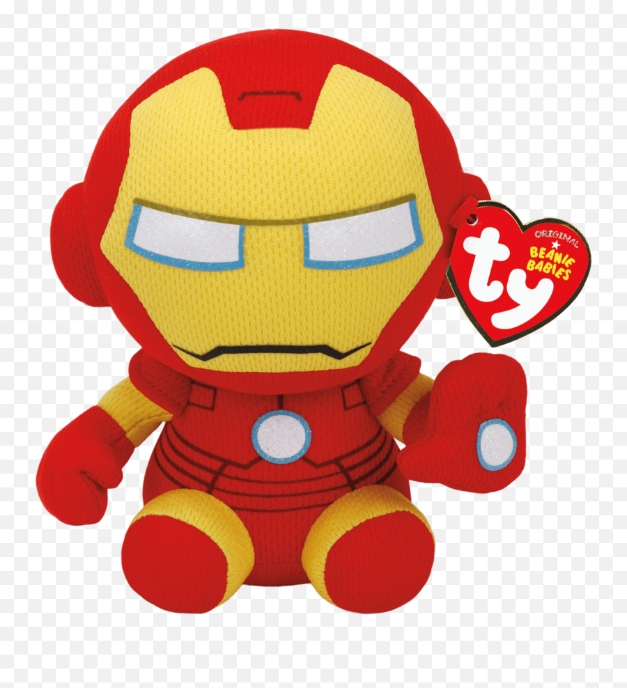 Ty Marvel Iron Man - Iron Man Plush Png Emoji,Marvel Character Emotion T Shirts Kid