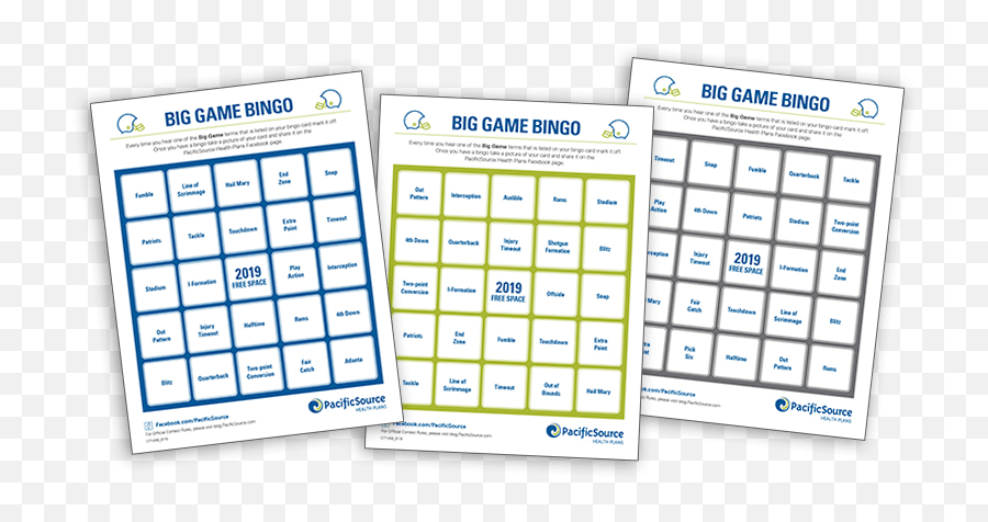 Big Game Bingo U2013 Pacificsource Blog Emoji,Free Online Printable Emotion Bingo Cards