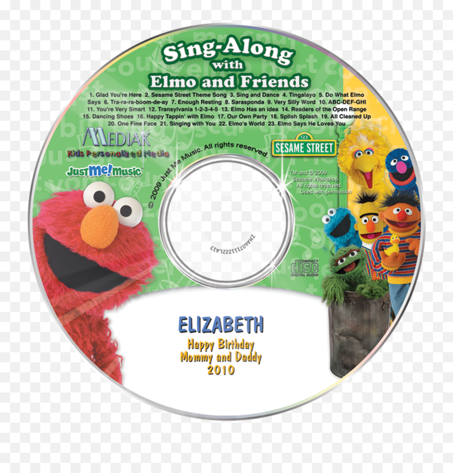 Personalized Kids Music Cd Elmo And Friends Emoji,Sesame St Name That Emotion