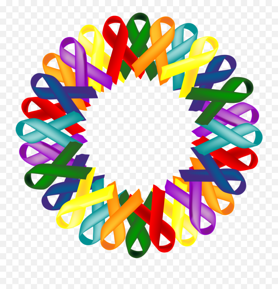 Multi Cancer Ribbon Clipart - Full Size Clipart 2887861 Emoji,Lung Cancer Awareness Ribbon Emoji