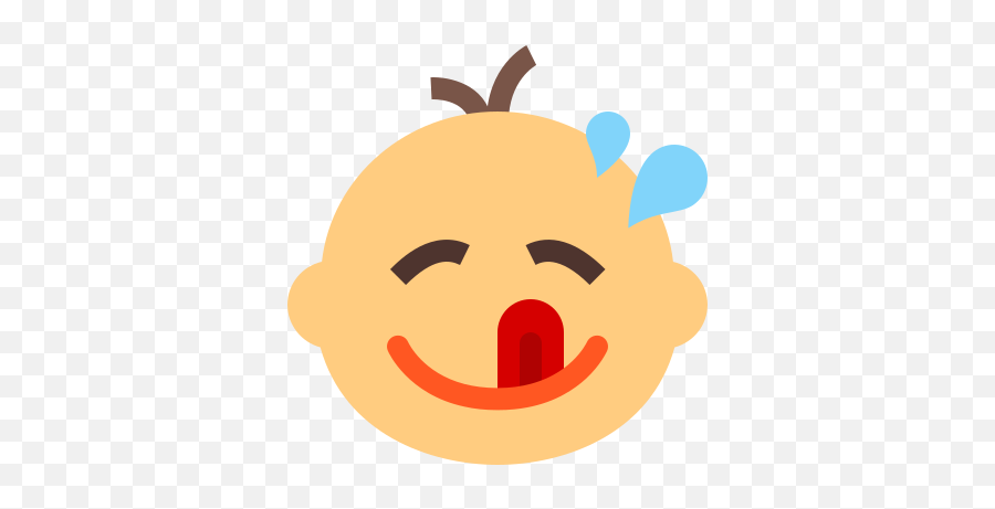 Child Tasty Icon In Color Style Emoji,Baby Cry Emoji