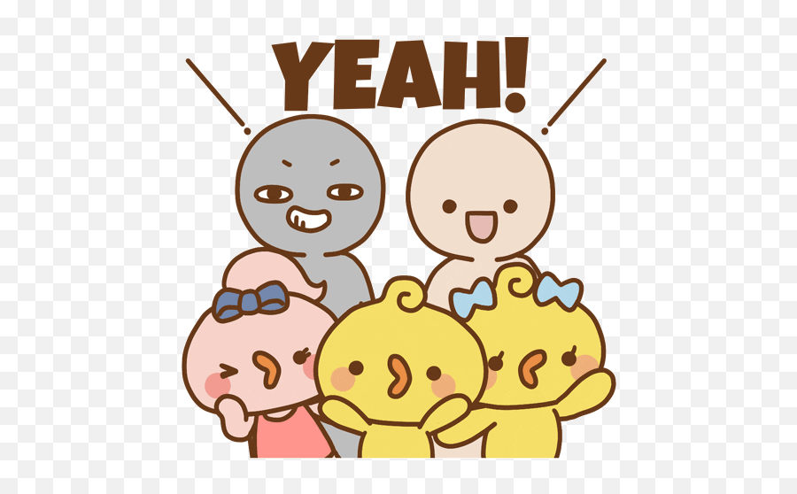 Via Giphy Happy Facebook Stickers Cute Love Cartoons Emoji,Facebook Messenger Emoji
