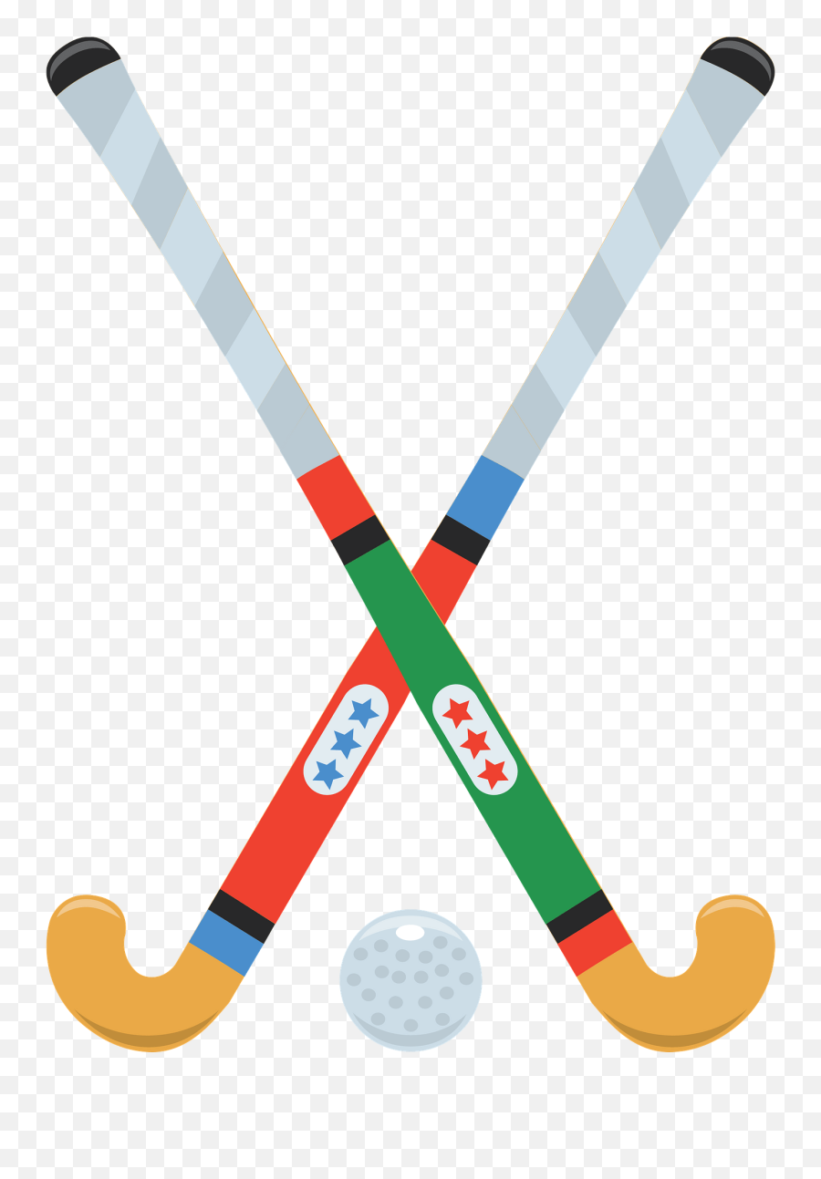 Field Hockey Stick And Ball Clipart - Ice Hockey Stick Emoji,Field Hockey Emoji