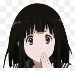 Iscute - Meme Transparent Anime Face Png Emoji,Satania Emoji