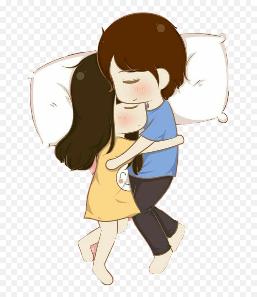 Bed Cuddle Love Sticker By Leave Me Alone - Cuddling In Bed Cartoon Emoji,Cuddle Emoji