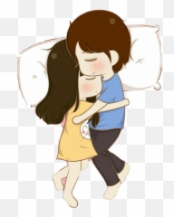 Bed Cuddle Love Sticker By Leave Me Alone - Cuddling In Bed Cartoon Emoji,Cuddle Emoji