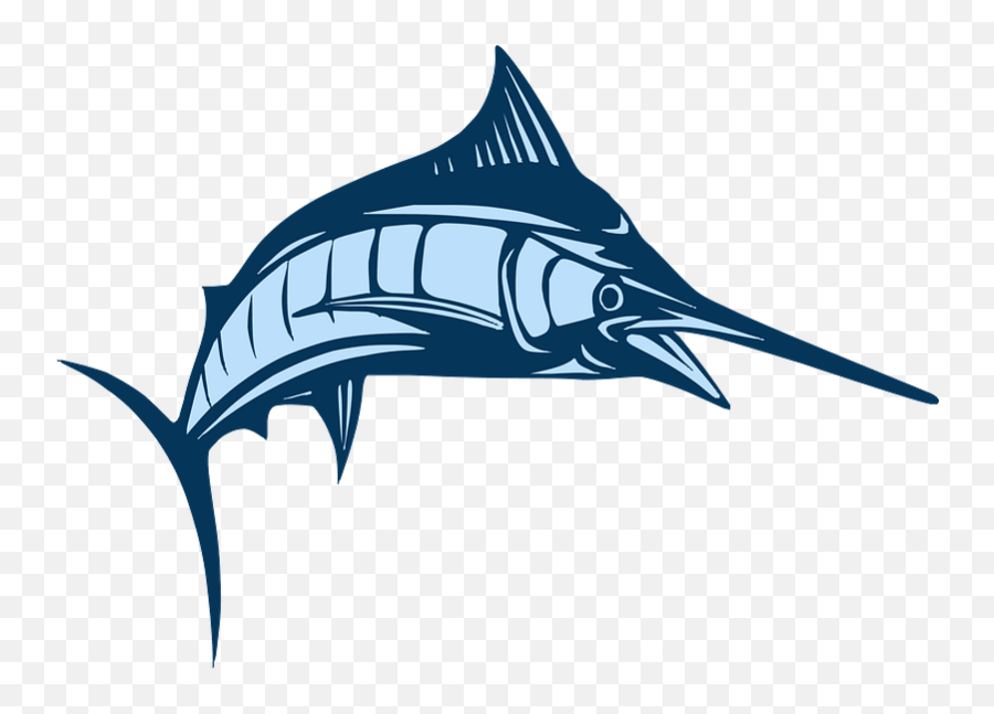 Swordfish Clipart - Cartoon Marlin Png Emoji,Swordfish Emoji