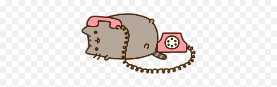 Pusheen - Pusheen On The Phone Emoji,Pusheen The Cat Emoji