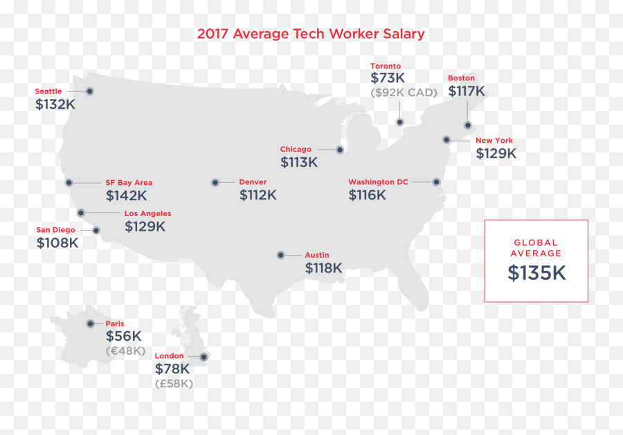 Sf Tech Salaries Actually Lower Than - America Map On Black Backround Emoji,San Francisco 49ers Emoji
