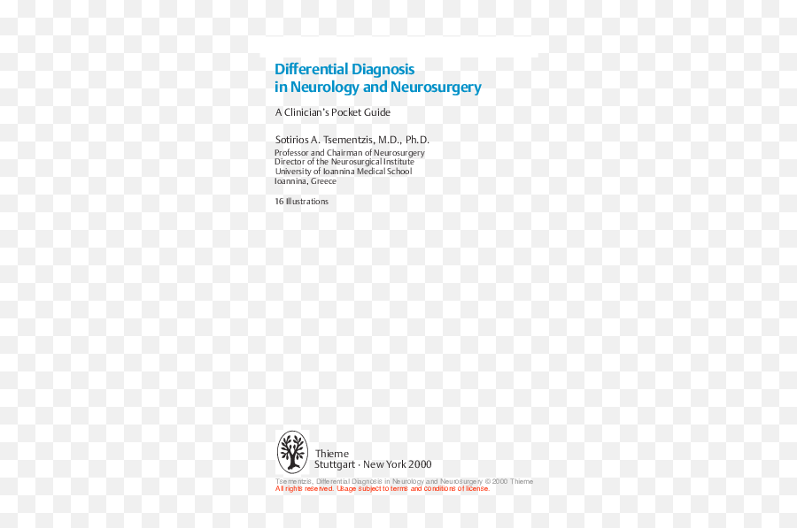 Pdf Differential Diagnosis In Neurology And Neurosurgery A - Document Emoji,Emotion And Intertrochanteric Fracture
