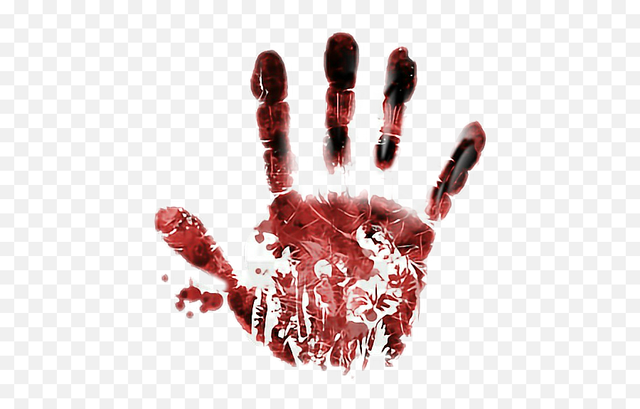 Hand Blood Creepy Horror Sticker By Starwall - Transparent The Walking Dead Logo Png Emoji,Blood Hand Emojis Png