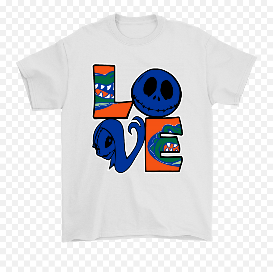 Halloween Jack And Sally Love The Florida Gators Ncaa Shirts - Baby Yoda Usc Emoji,Fl Gator Phone Emoticons