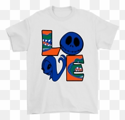 Halloween Jack And Sally Love The Florida Gators Ncaa Shirts - Baby Yoda Usc Emoji,Fl Gator Phone Emoticons