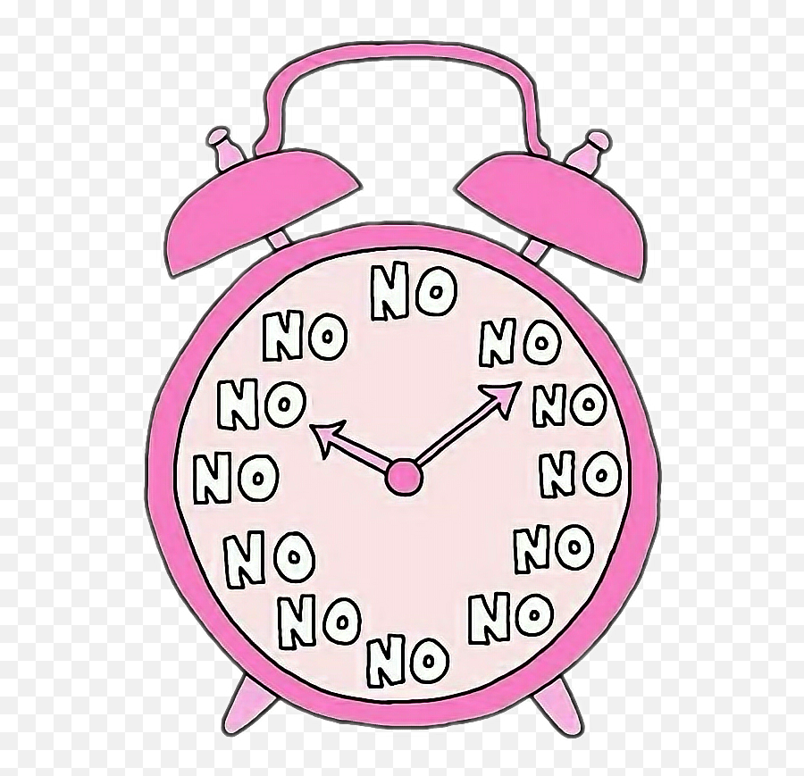 Clock Pink Time No Tumblr Photo Sticker By Fran - Clock Png Emoji,Clipart Of Apple Clock Emojis