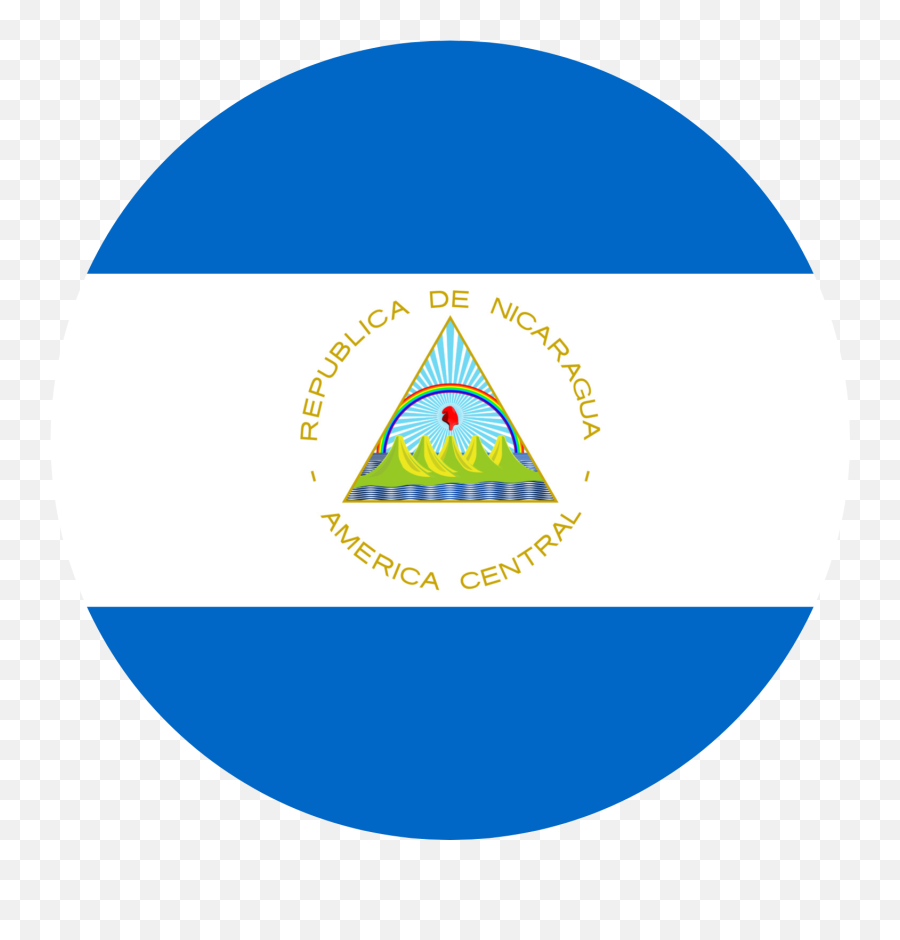 Nicaragua Flag Emoji - Circle Flag Nicaragua,Coat Emoji