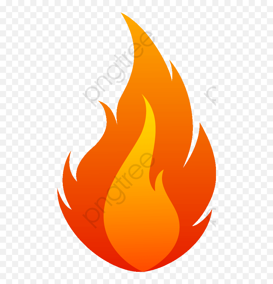 Download Flames Fire Vector And - Cartoon Flame Clipart Simple Cartoon Flame Png Emoji,Flame Illustration Emoji