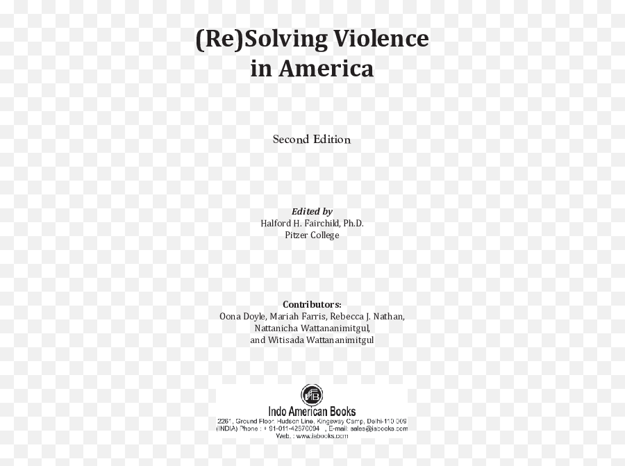 Pdf Resolving Violence In America Second Edition Halford - Power Iso Serial Emoji,Law And Order Svu Heightened Emotions