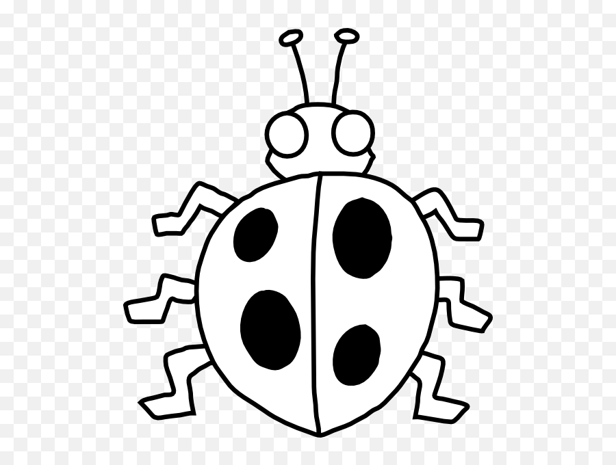 Cute Clip Art Ladybug - Clip Art Library Bug Clipart Black And White Emoji,What Is The Termite, Ladybug Emoticon