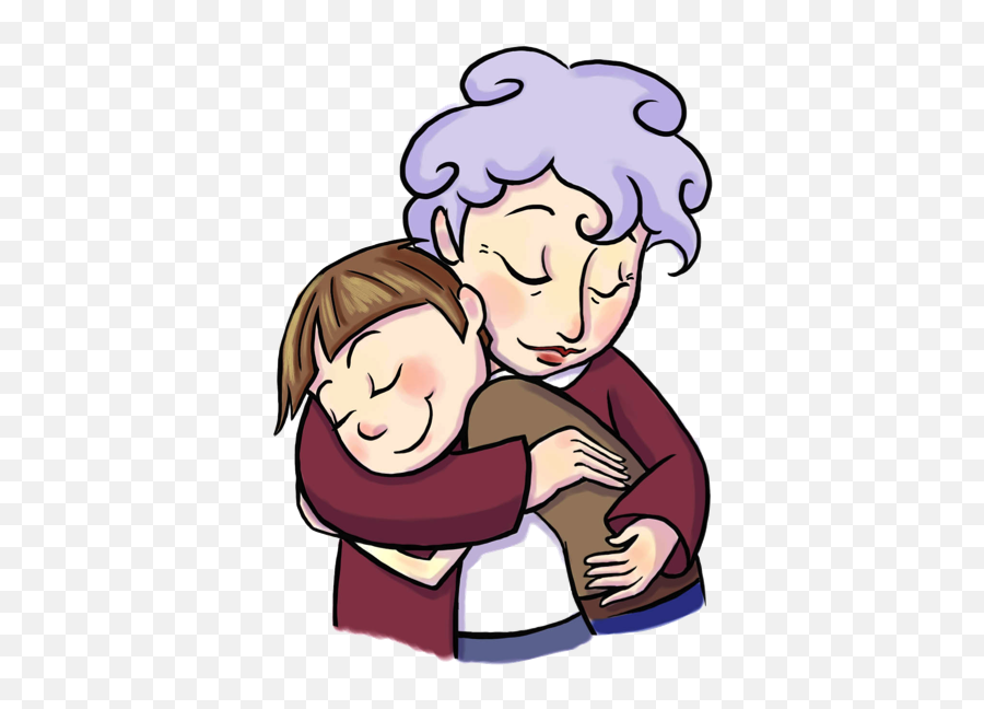 Parenting For Dummies My Storybook - Hugging Grandma Clip Art Emoji,Can Thimbs Up Be A Emoji