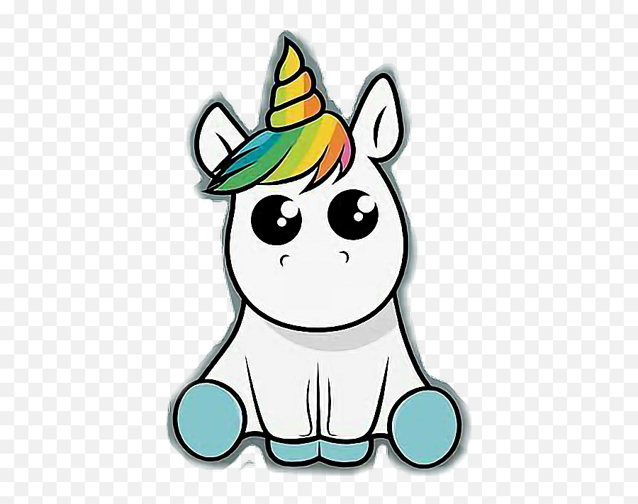 Unicorn Drawing Sticker Decal - Unicorn Png Download 430 Cute Unicorn Transparent Emoji,Univcorn Emoji