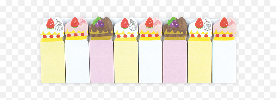 Note Pals Sticky Tabs - Cute Cakes Sticky Note Tabs Png Emoji,How To Make Emoji Bookmark Out Of Sticky Notes
