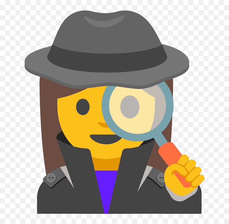 Woman Detective Emoji - Detective Emoji Woman,Detective Emoji
