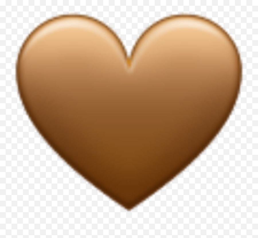 Brownheart Brown Sticker By - Brown Heart Emoji Png,Brown Emojis