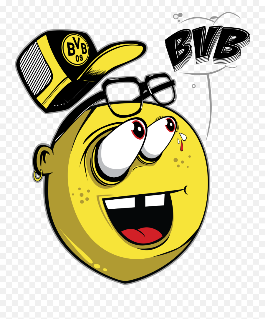 Borussia Dortmund Poster And Apparel - Happy Emoji,Hip Hop Emoticon