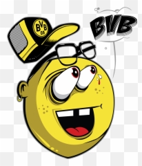 Borussia Dortmund Poster And Apparel - Happy Emoji,Hip Hop Emoticon