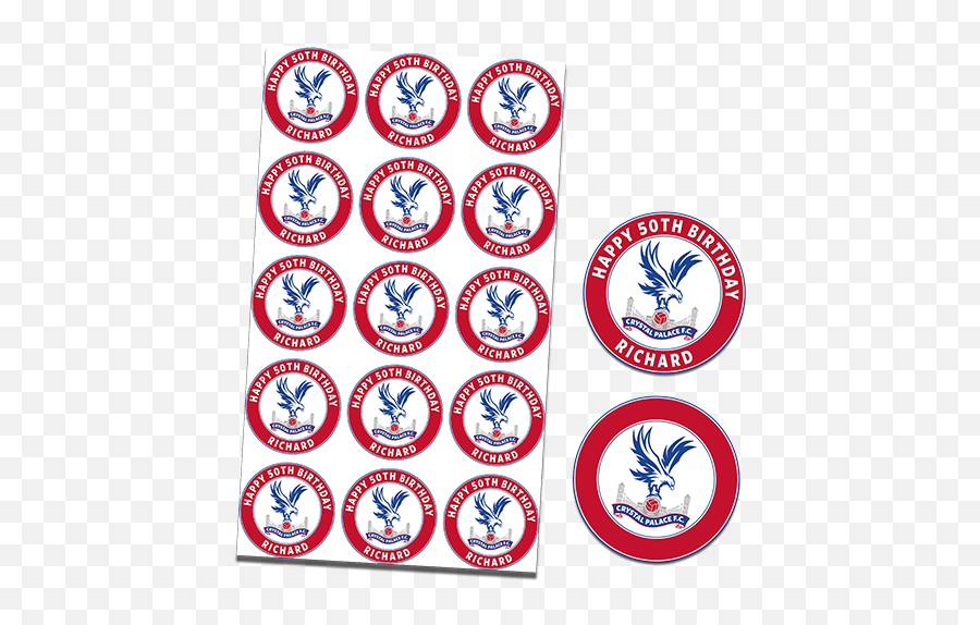 Crystal Palace Football Club 2 - Crystal Palace Cupcake Topper Emoji,Emoji Cupcakes Toppers