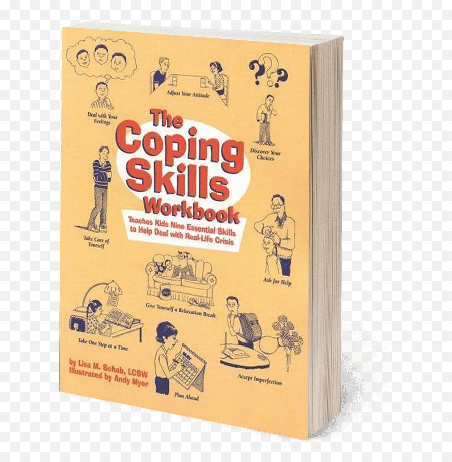 The Coping Skills Workbook - Lisa M Schab Books Book Cover Emoji,Illustrated Or Board Books That Represents Emotion And Feeling